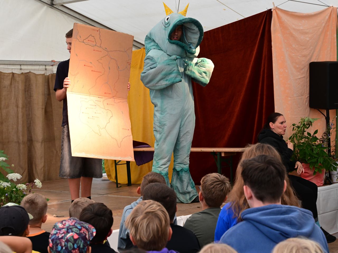 Eine Forelle im Handwerkercamp