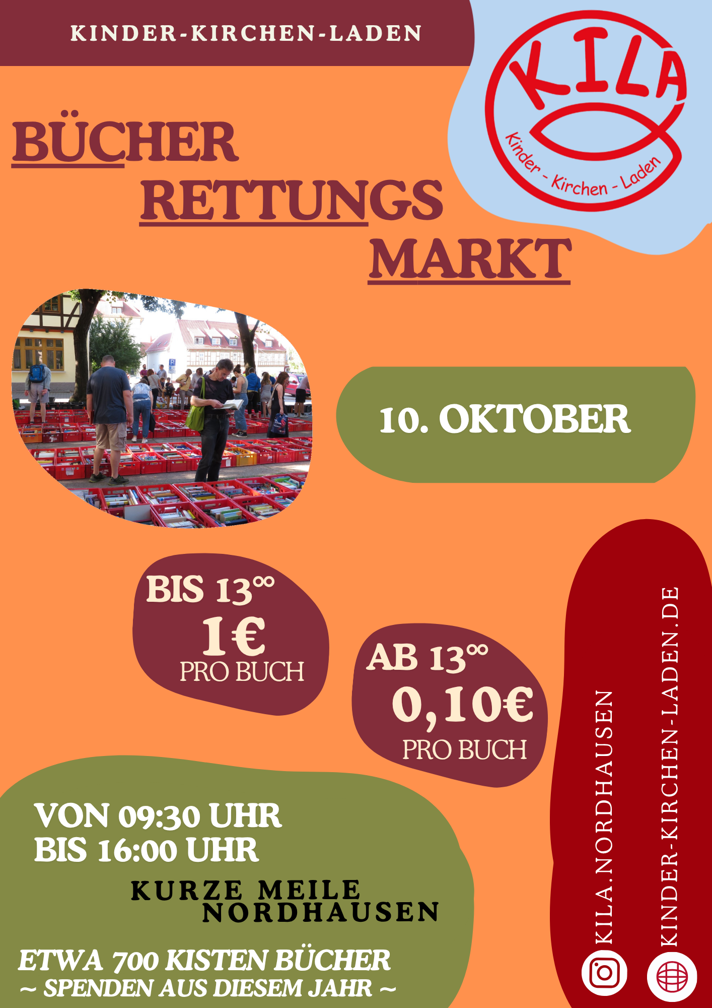 Bücherrettungsmarkt findet statt